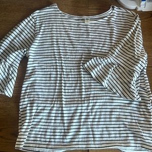 Old navy striped bell sleeve top